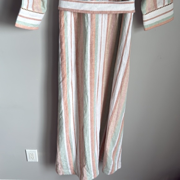 NEW Soft Surroundings Arcata Striped Maxi Dress large - Picture 9 of 12